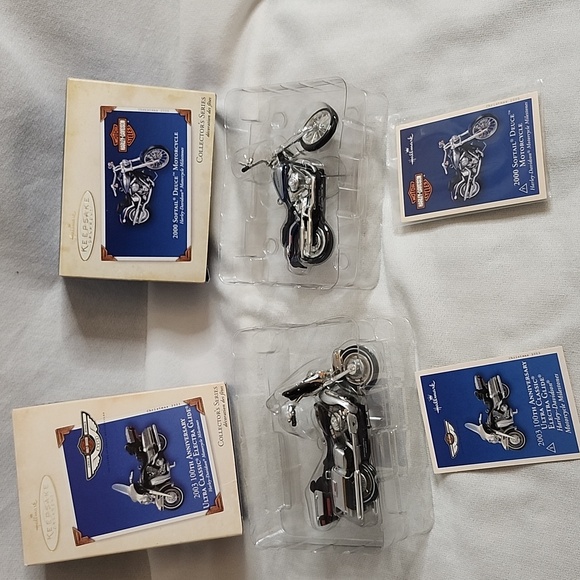 NWT Harley Davidson Hallmark Keepsake Ornament Set - Picture 7 of 16